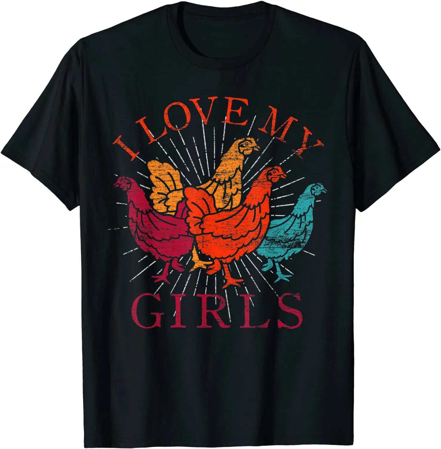 

Футболка с забавными птицами, фермерами, животными, подарками, курицей, надписью «I Love My Girls», футболки, дизайнерские футболки со скидкой, хлопковые футболки на заказ для мужчин