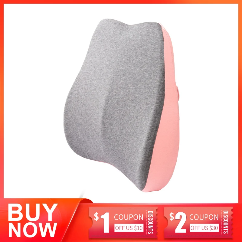 Поддерживающая поясничная подушка для дома хлопковая из пены с эффектом памяти