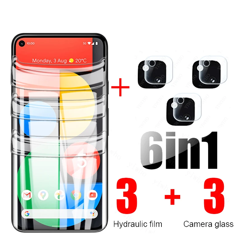 

Hydrogel Film For Google Pixel 5 Camera lens Tempered glass on the for Google Pixel 6 4a 5g Pixel6 Pixel5 Full Screen Protective