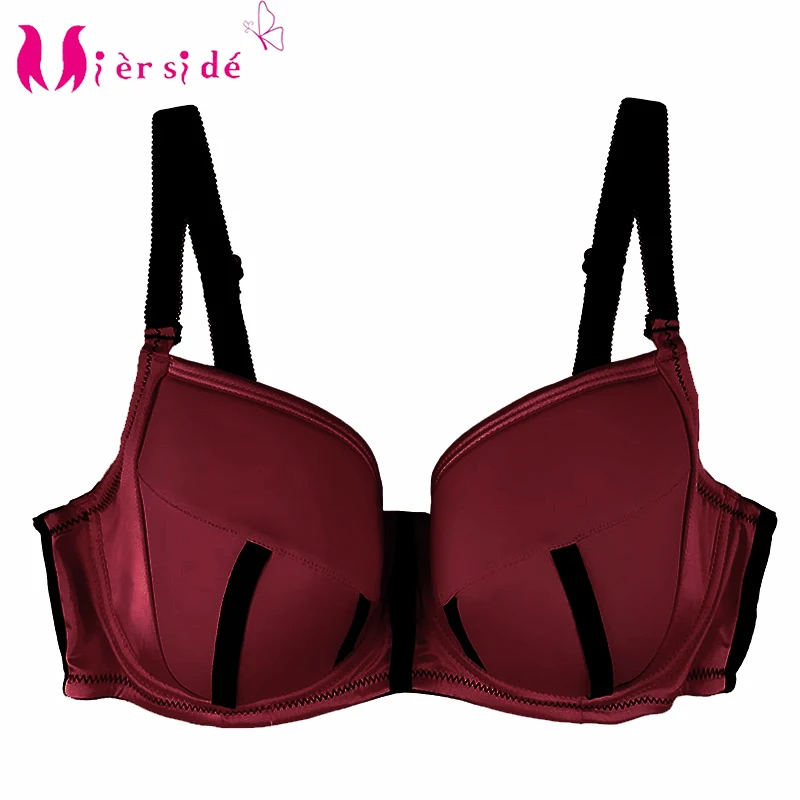 Mierside 5231 Pink/Wind Red Padded Bras Plus Size Women's Underwear Everday Underwire Bras C/D/DD/DDD/E/F/G/FF