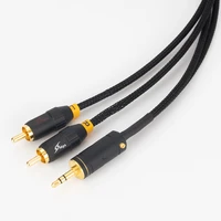 rca cable hifi stereo 2rca to 3 5mm audio cable aux rca jack 3 5 for audio home theater smartphone dvd cable use mogami cable