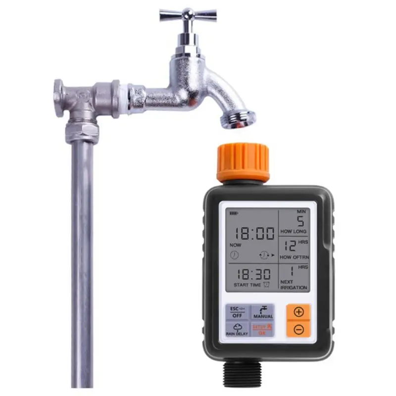 

Automatic Electronic Water Timer LCD Screen Sprinkler Controller Outdoor Garden Watering Device Irrigation Tools