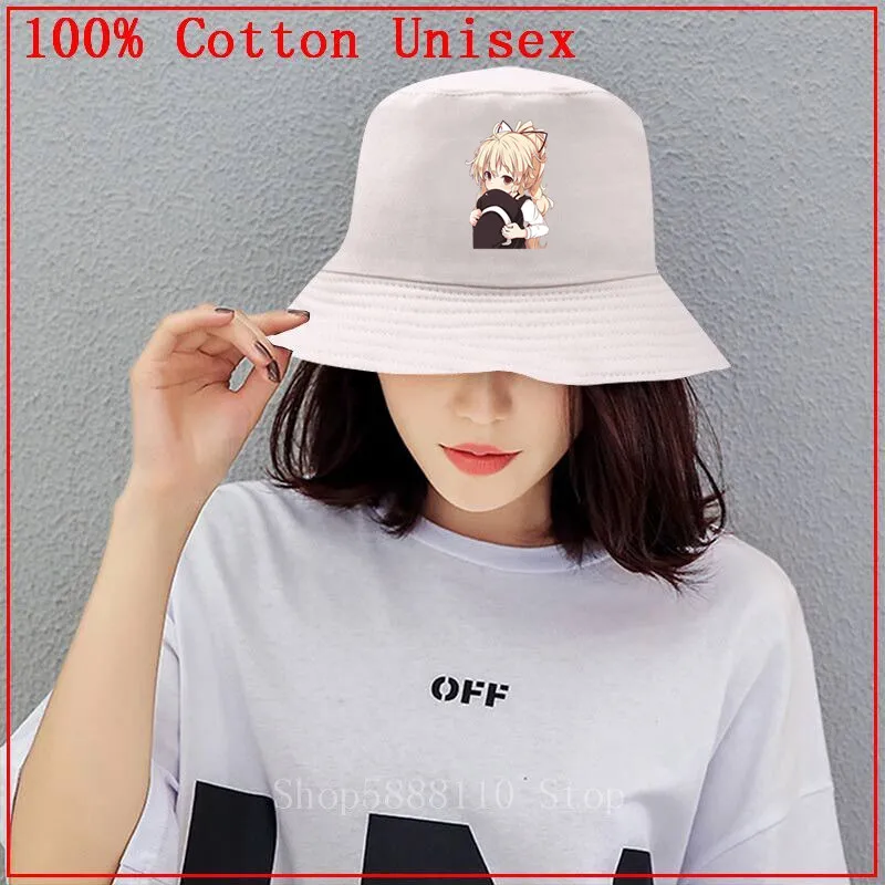TouHou Project Hakurei Reimu Kirisame Marisa Bucket Hat Men Women Summer Cosplay Costume Panama Cap bob Fisherman | Аксессуары для
