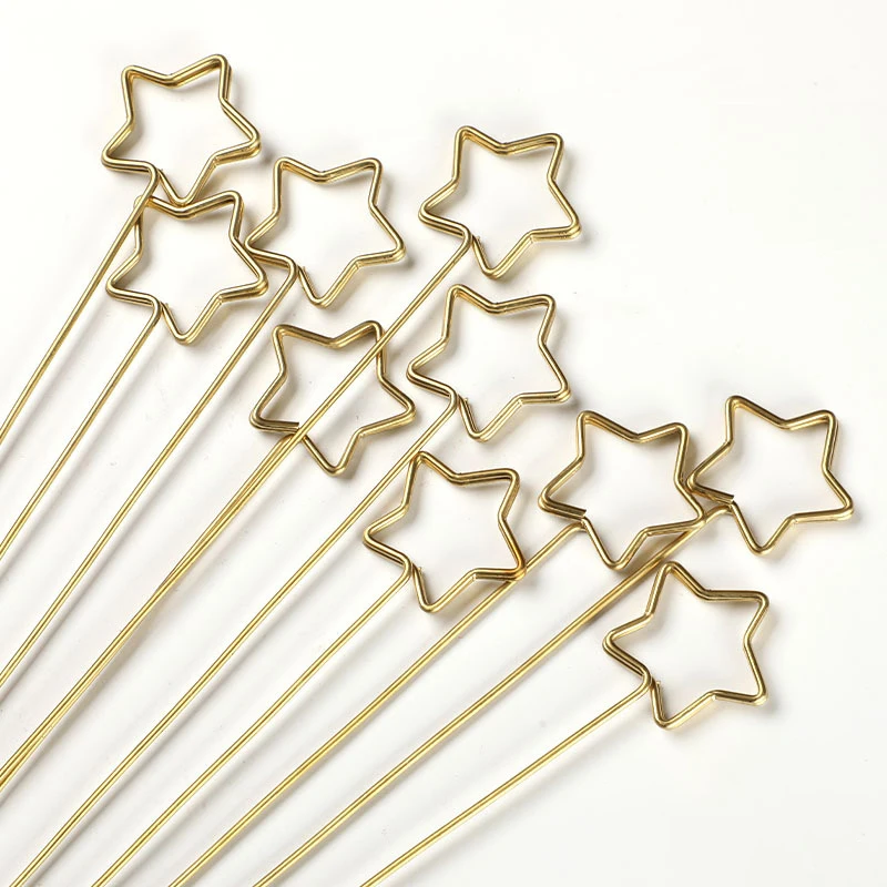 

Metal card holder insert rod flower packaging diy accessories