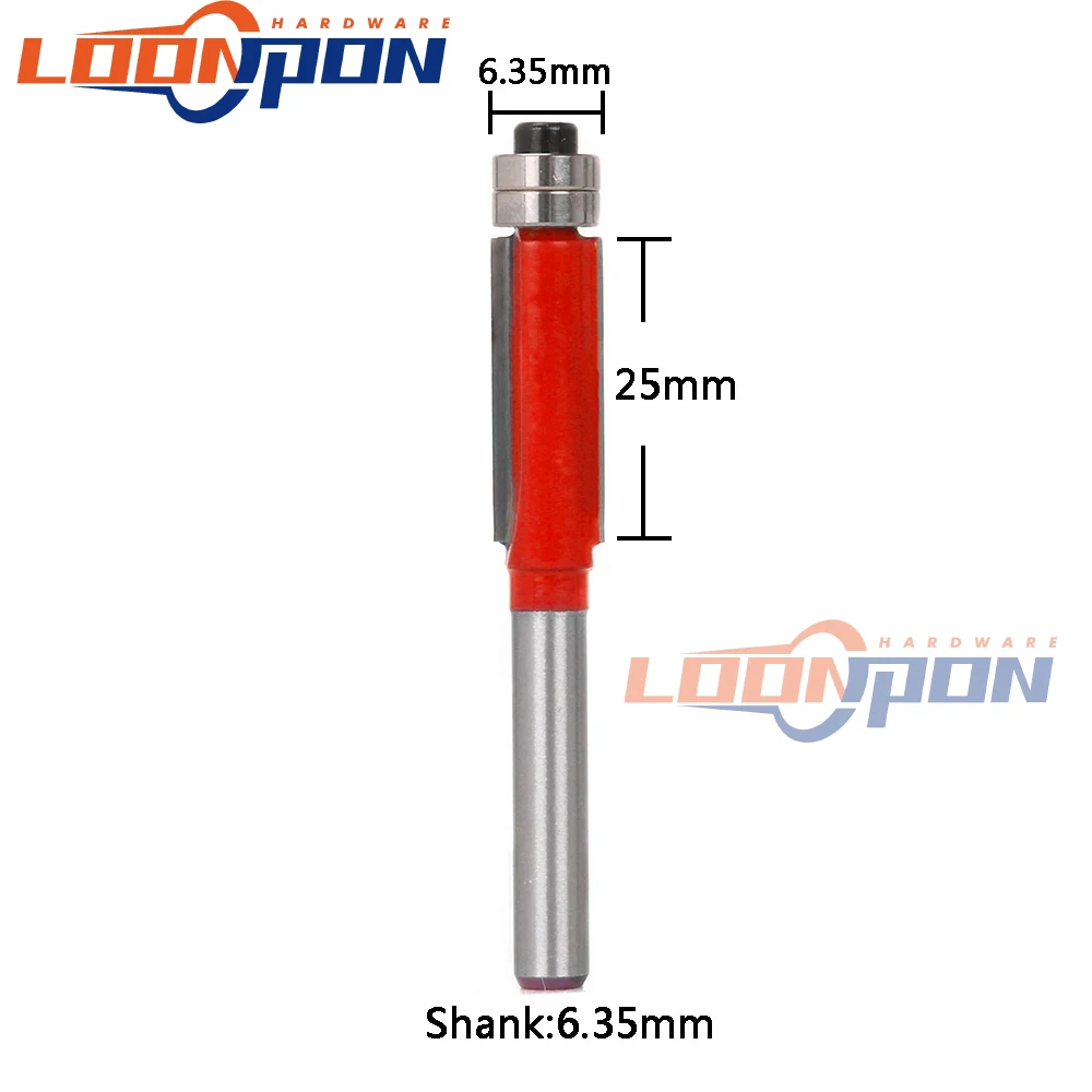 Набор фрез с подшипником набор из карбида вольфрама 3 шт. 1/4 5/16 3/8 6 мм хвостовик для