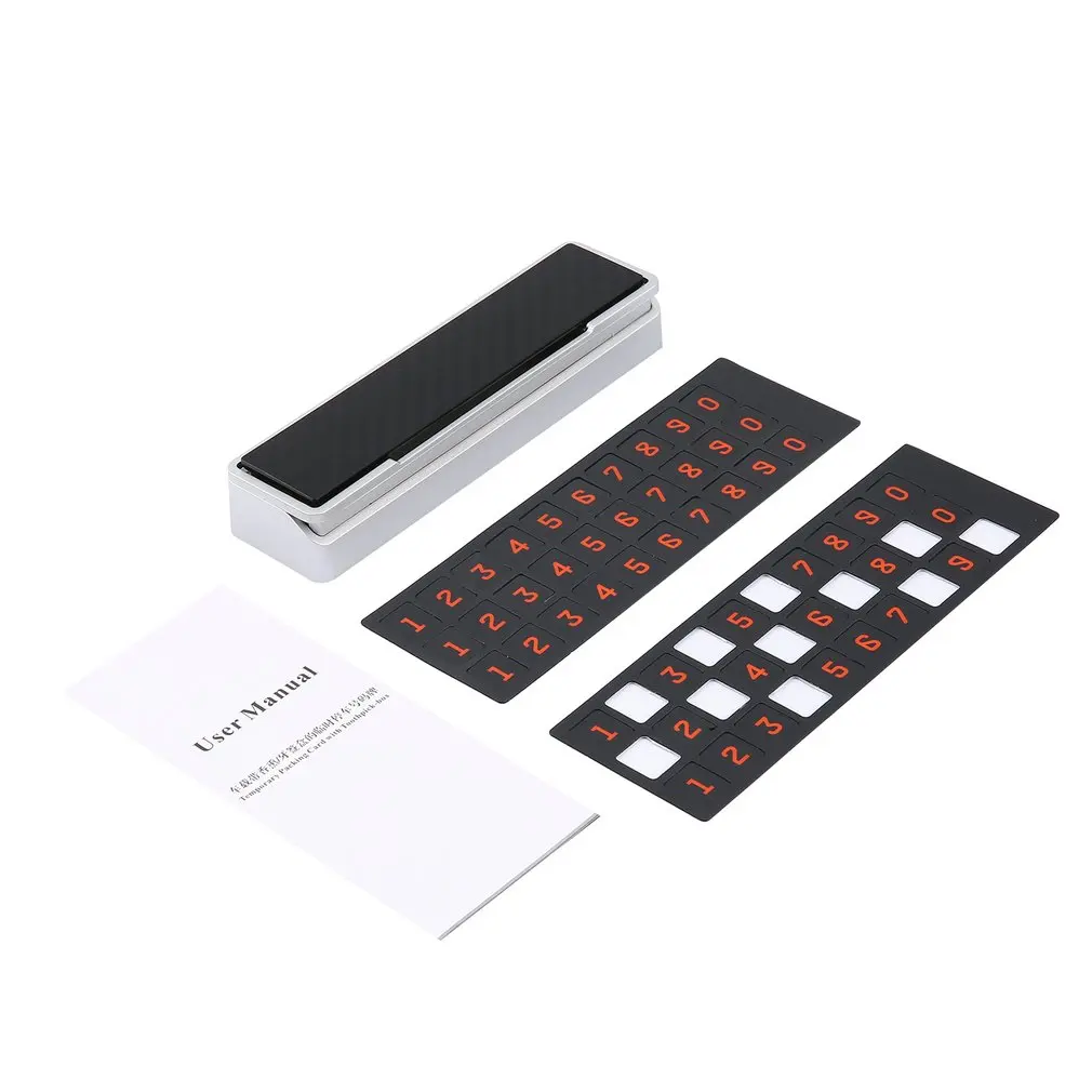 

Car Parking Card Phone Number Plate Stickers Night Light Temporary Car Park Stop In Car-styling Automobile Accessories