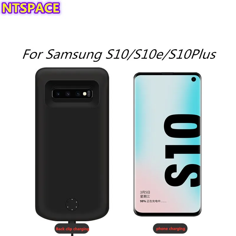 

Portable Phone Battery Power Case For Samsung S10 Plus Backup Battery Charger Cover For Samsung S10/Samsung S10e Power Bank Case