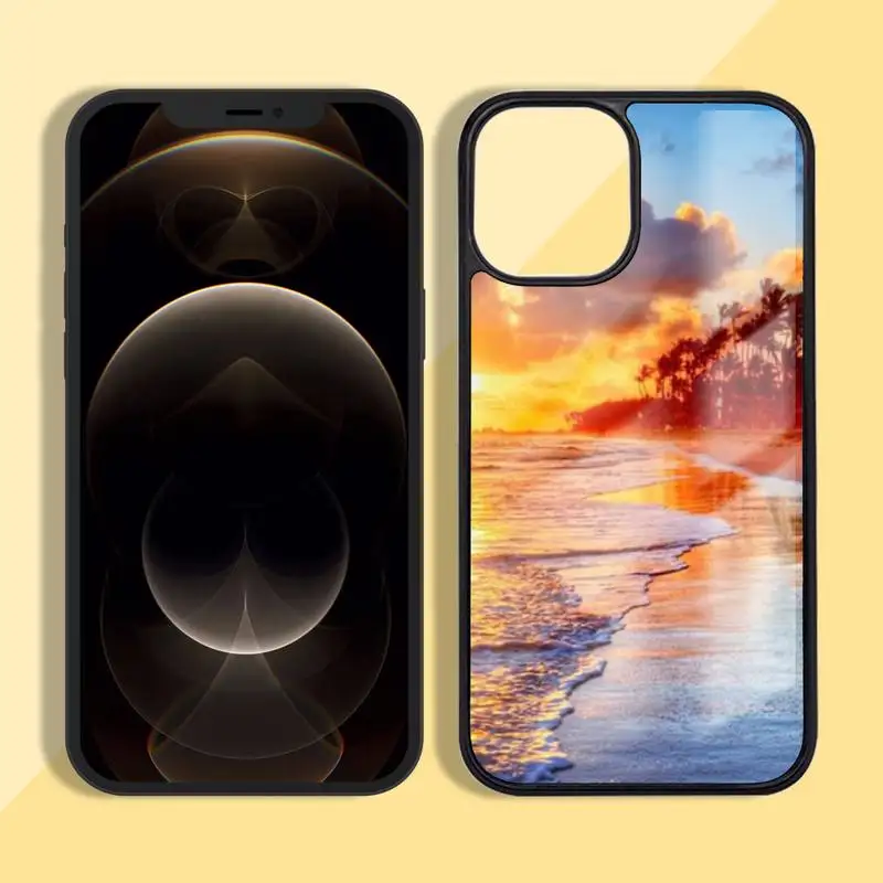 

Sunset view of Bali Phone Case Silicone TPU+PC For iPhone 11 12 mini Pro MAX 5 6 7 8 Plus Samsung Note20 10 Plus S7 8
