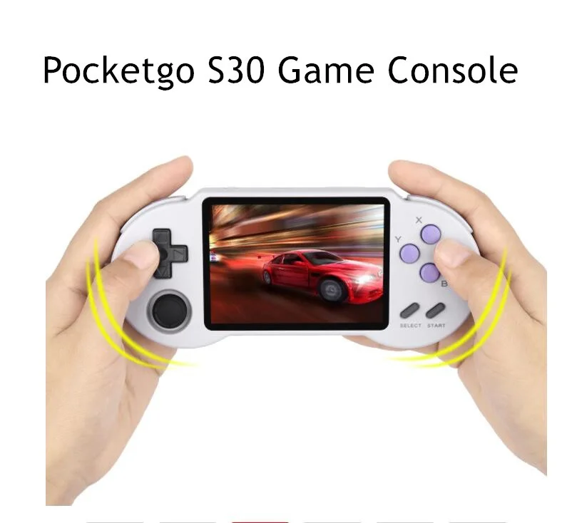 

New 3.5 Inch Pocketgo S30 Retro Game Console Ips Portable Video Handheld Game Player For Psp Md Fc 3D Gaming consoles Kids Gifts