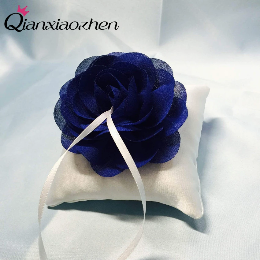 Qianxiaozhen Flower Wedding Ring Pillow Holder Engagement Decoration Event &amp Party Supplies More Colors | Дом и сад