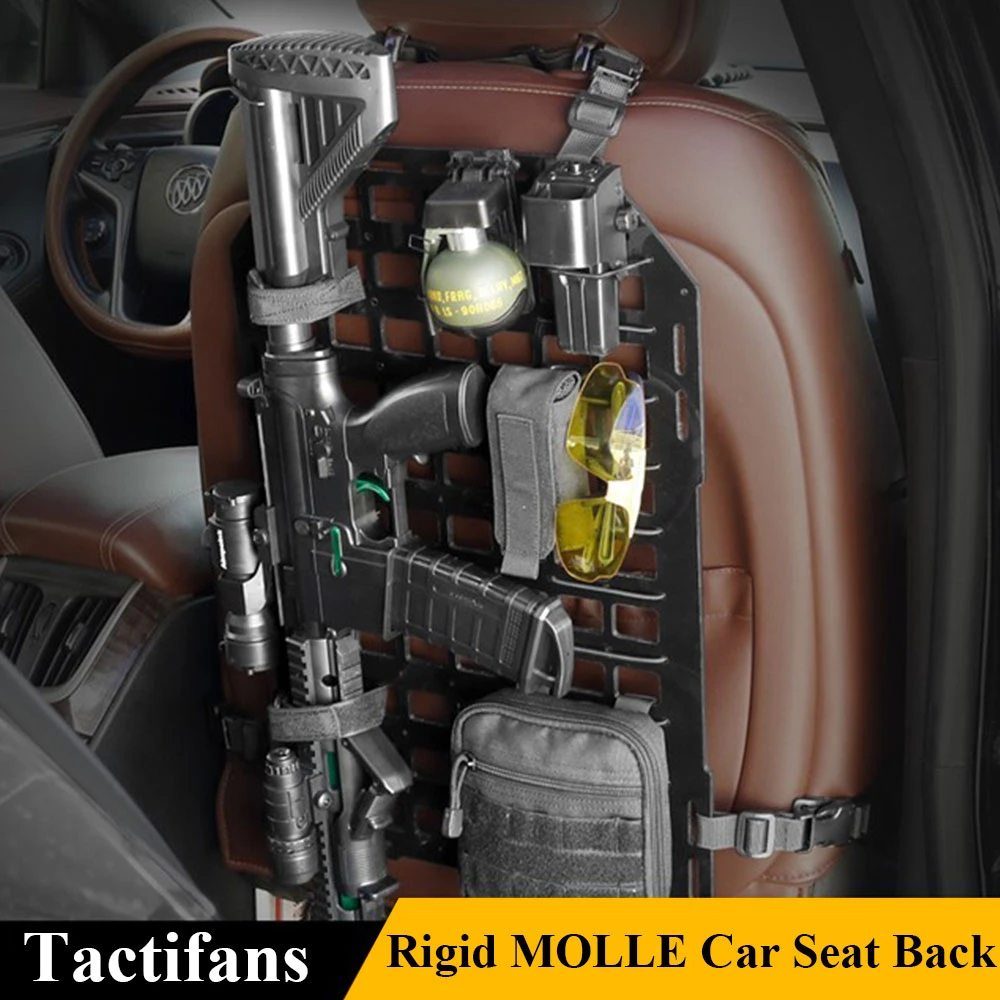 Tactical Rigid Insert Panel MOLLE Vehicle Car Seat Back Organizer PP Board Seatback Equipment Hunting Tactical Accessories