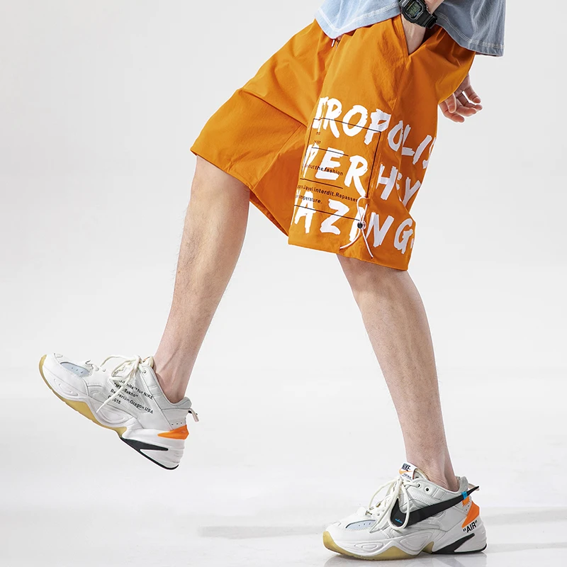 

Мужские шорты-карго, летние камуфляжные короткие спортивные хлопковые спортивные штаны в стиле хип-хоп, летние шорты в стиле панк, повседневные укороченные штаны до колена, Мужские штаны