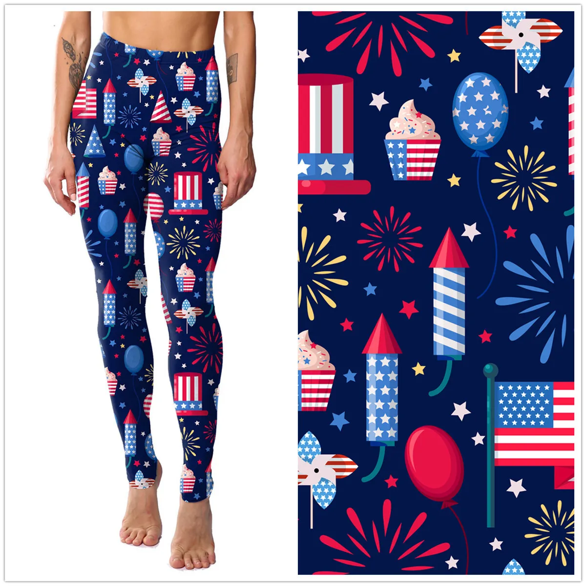 

Personalized digital printed leggings