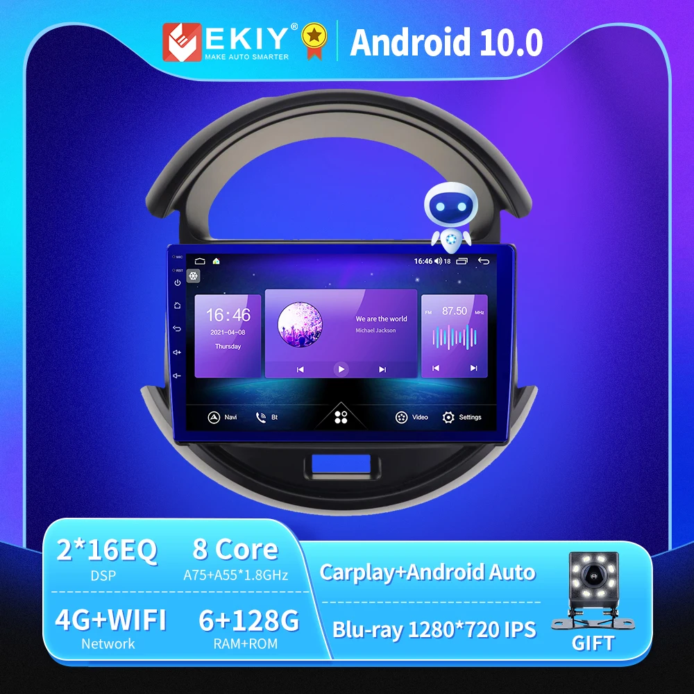 

EKIY 6 + 128G DSP Авторадио Android 10 для Suzuki Spresso S-presso 2019-2020 автомобильное радио мультимедиа Blu-Ray IPS/QLED Авто GPS 2 din