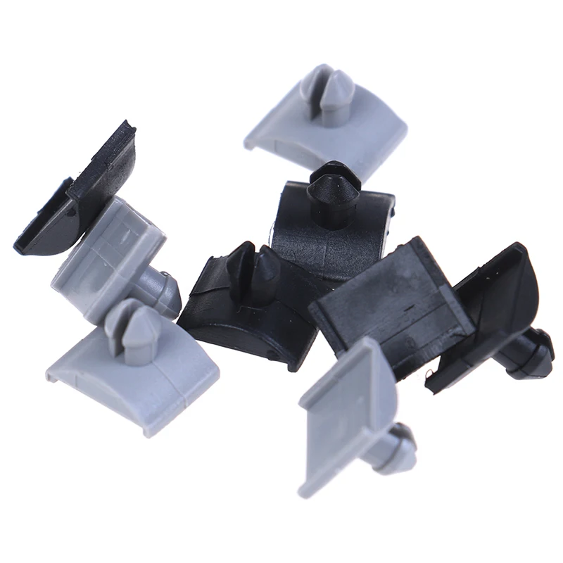 

10 Pcs Black 1 Pin Din Rail Universal Compact Cable Wiring Connector Terminal Block Guide Rail Type Connector