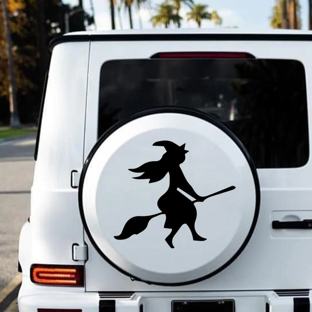

Creative witch Stickers On The Car Interesting Reflective Car Stickers Decals