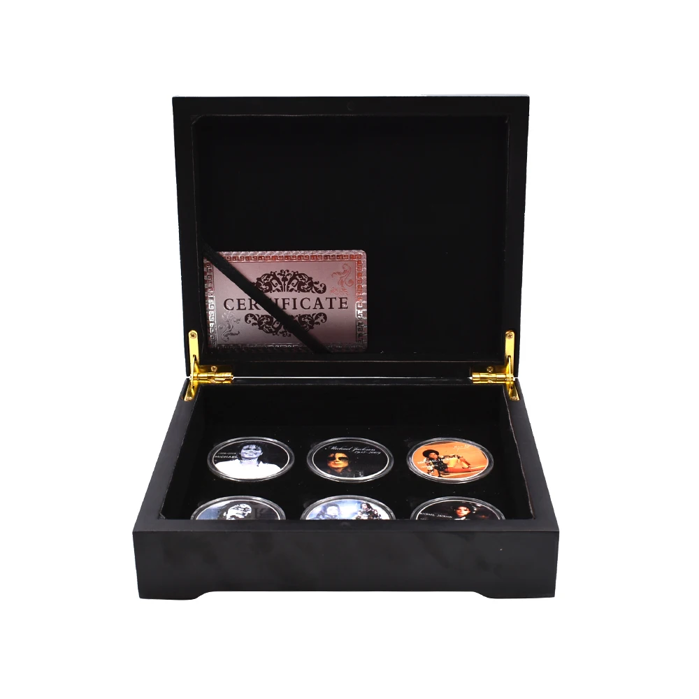 Памятная Серебряная монета 999 9 пробы с изображением знаменитой звезды Майкла