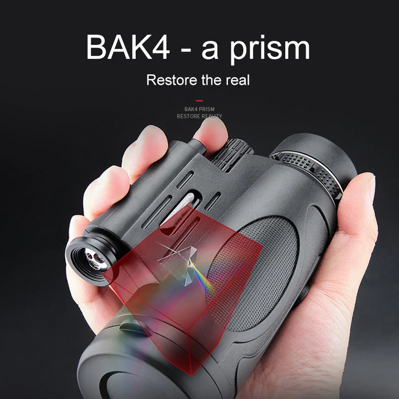 Портативный телескоп бинокль высокого качества монокулярный BAK4 открытый