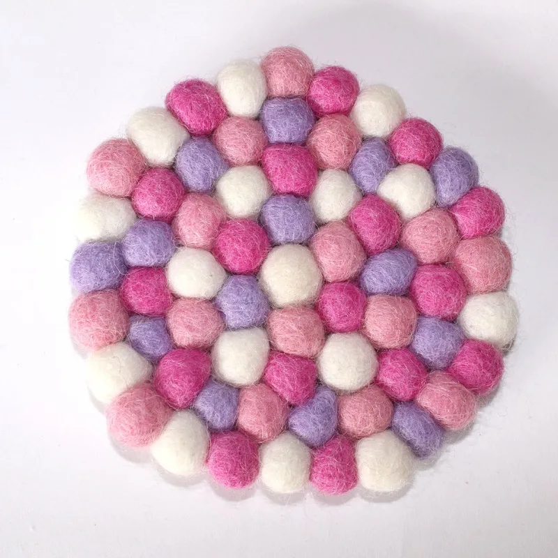 Подставка из войлока ручной работы круглые и квадратные подставки подставка под