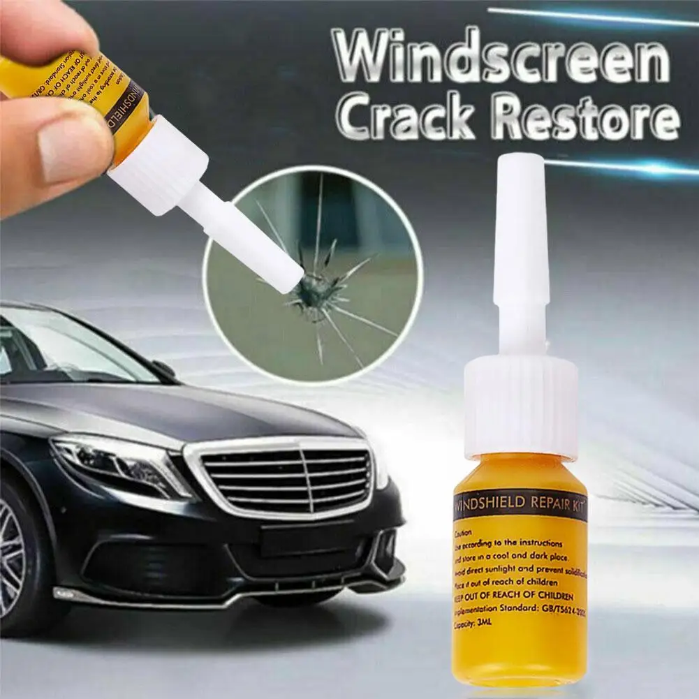 

Car Windshield Repair Glass Repair Tool Fluid Resin Curing Strip Razor Blade Glass Repair Kit