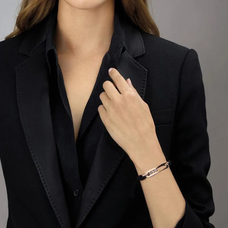 Новый популярный модный растягивающийся браслет из нержавеющей стали с тремя