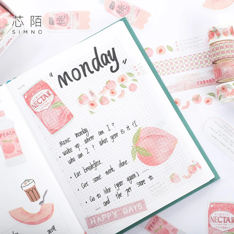 Набор стикеров для декоративной ленты японский набор декоративного скотча Васи