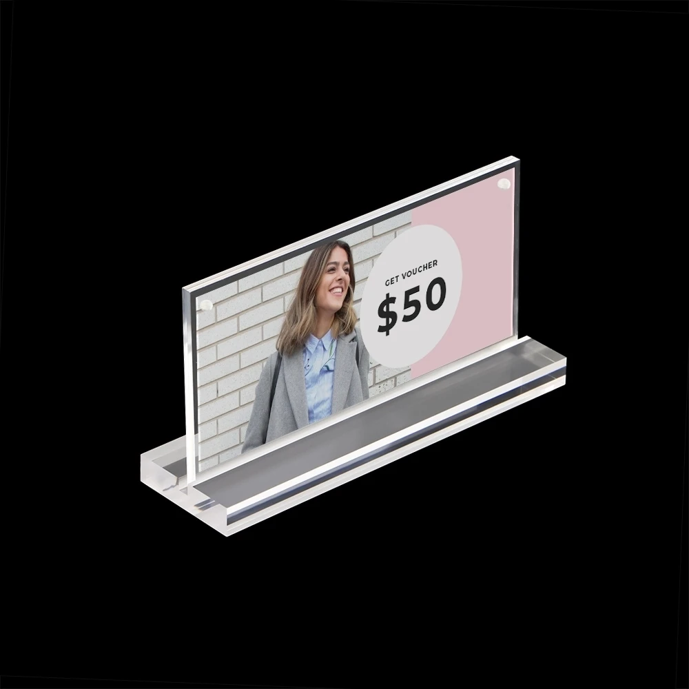 Подставка для вывесок настольного меню рекламный постер акриловая рамка