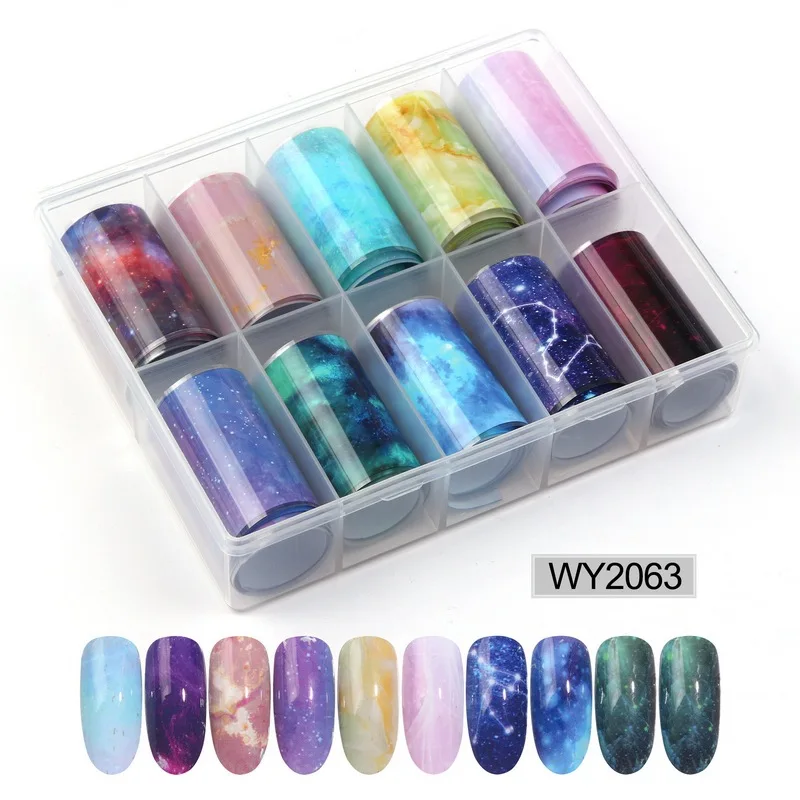 Переводная бумага для дизайна ногтей 10 шт./компл. лидер продаж уникальный узор