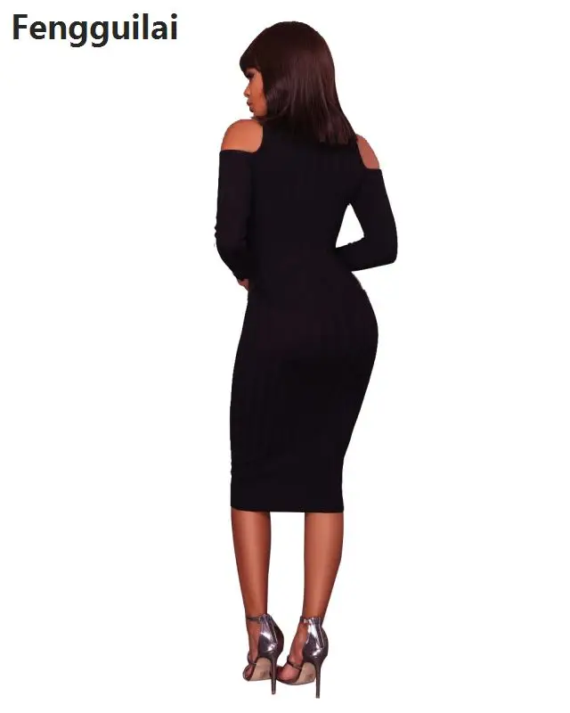 Летнее женское платье с разрезом по бокам Черное Трикотажное сексуальное