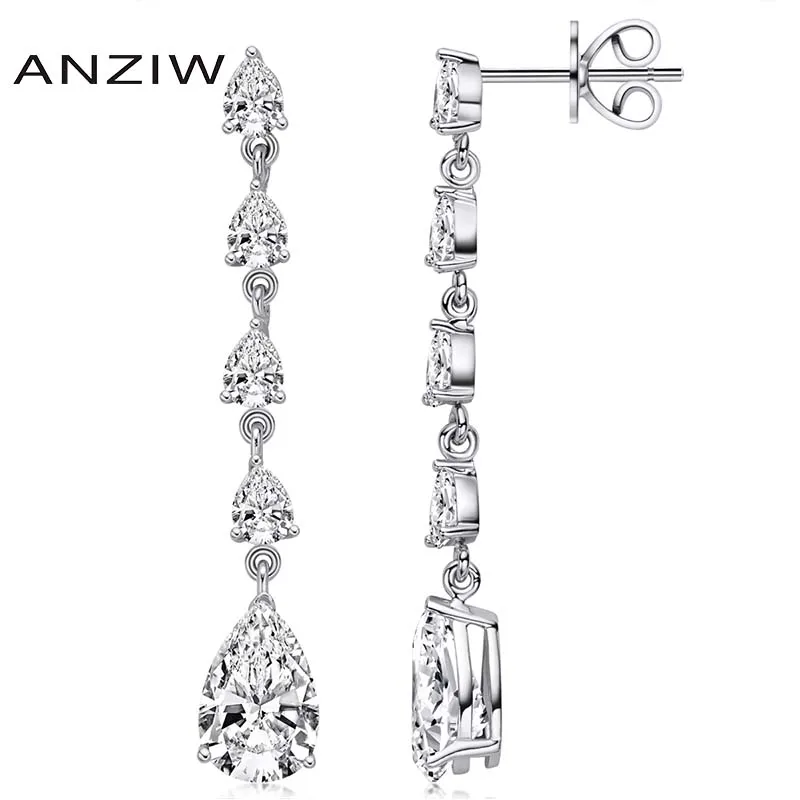 

Женские серьги-гвоздики из серебра 925 пробы с фианитами