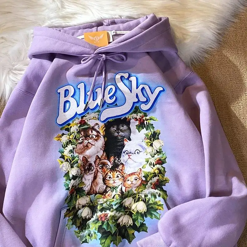 

Женская толстовка с длинным рукавом, в стиле хип-хоп