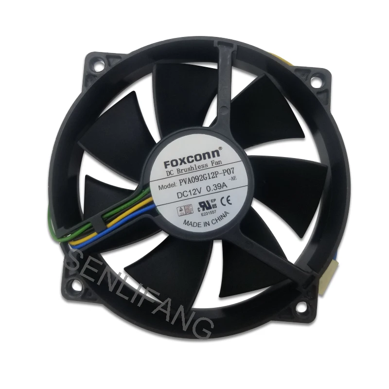 Для PVA092G12P P07 DC 12V 0.39A защитного стекла 92x92x25mm вентилятор охладителя сервера|Кулеры
