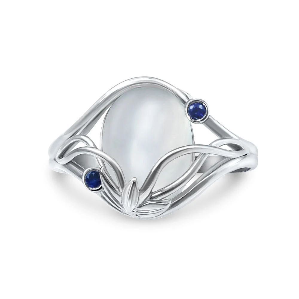 Huitan изящное женское кольцо с искусственными опалами Подарок на годовщину