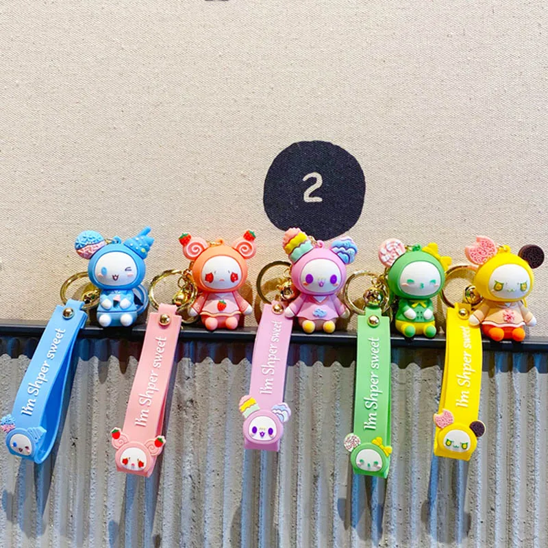 Креативный мультяшный брелок с милым десертом куклой фигуркой мороженого