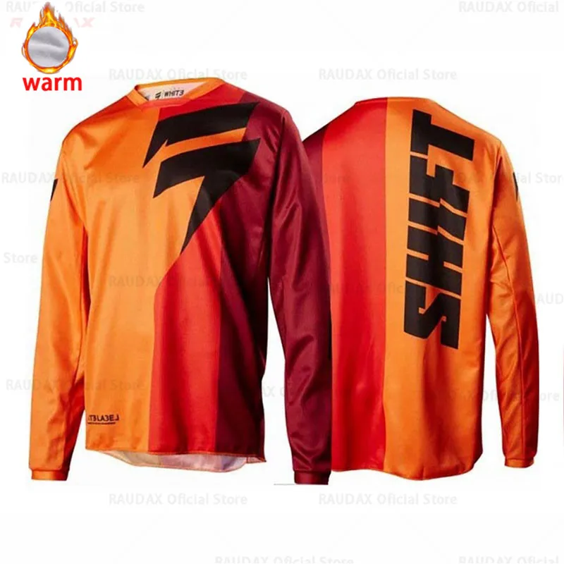 Новинка зимняя Флисовая Кофта для бездорожья горного велосипеда DH трикотаж