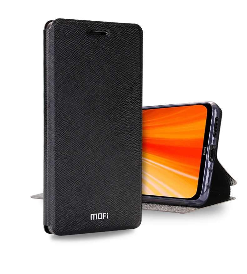 Силиконовый чехол для Xiaomi Redmi Note 8 8 T, кожаный чехол-книжка Mofi для Xiaomi Redmi Note 8 8T Pro, глобальная версия 360, ударопрочный