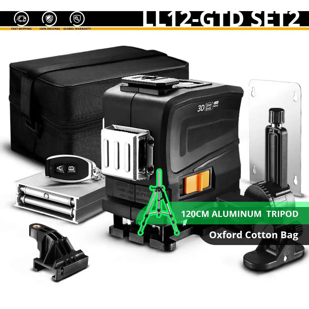 Лазерный уровень DEKO горизонтальный и вертикальный 3d-лазер с зеленсветильник