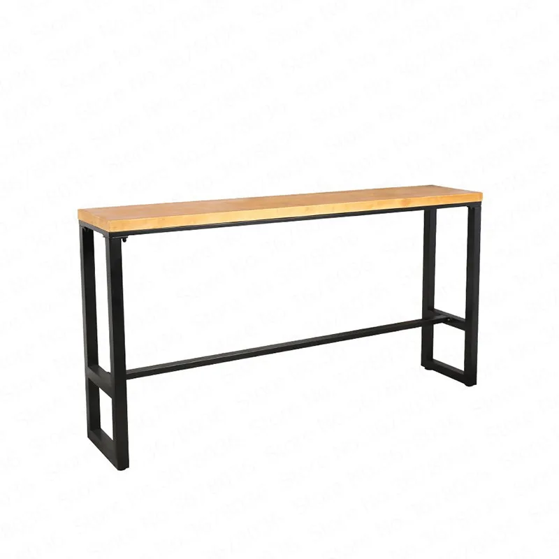 Скандинавский Железный барный столик повседневный стол из массива дерева и