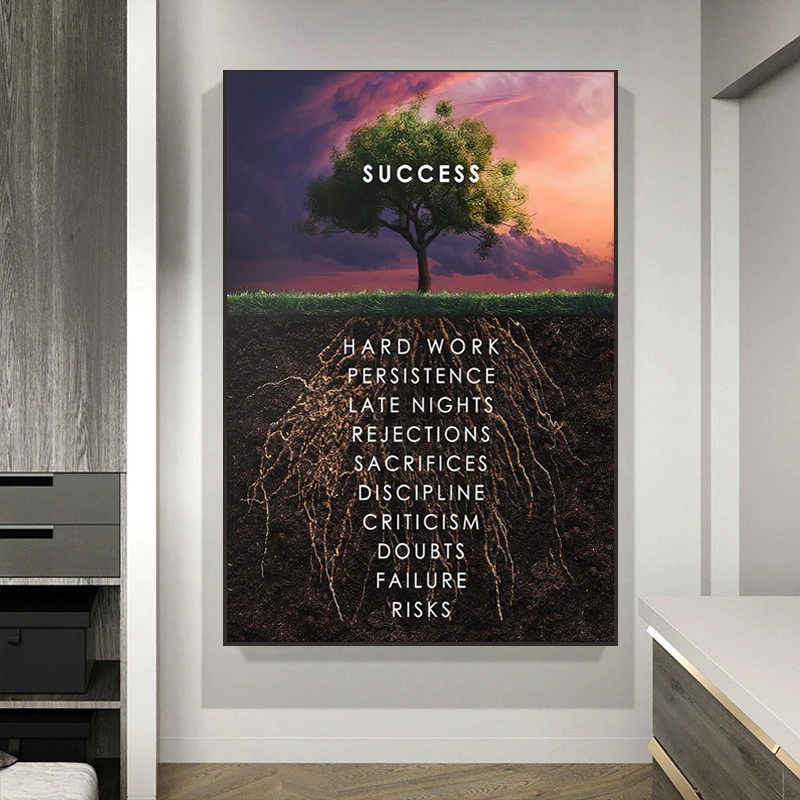 Мотивационный постер ледяная гора Картина на холсте Современное украшение для