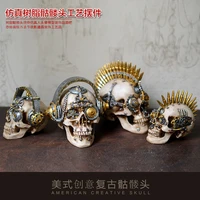 simulation human skull head model resin skull head creative personality horror props decorations crafts ornaments