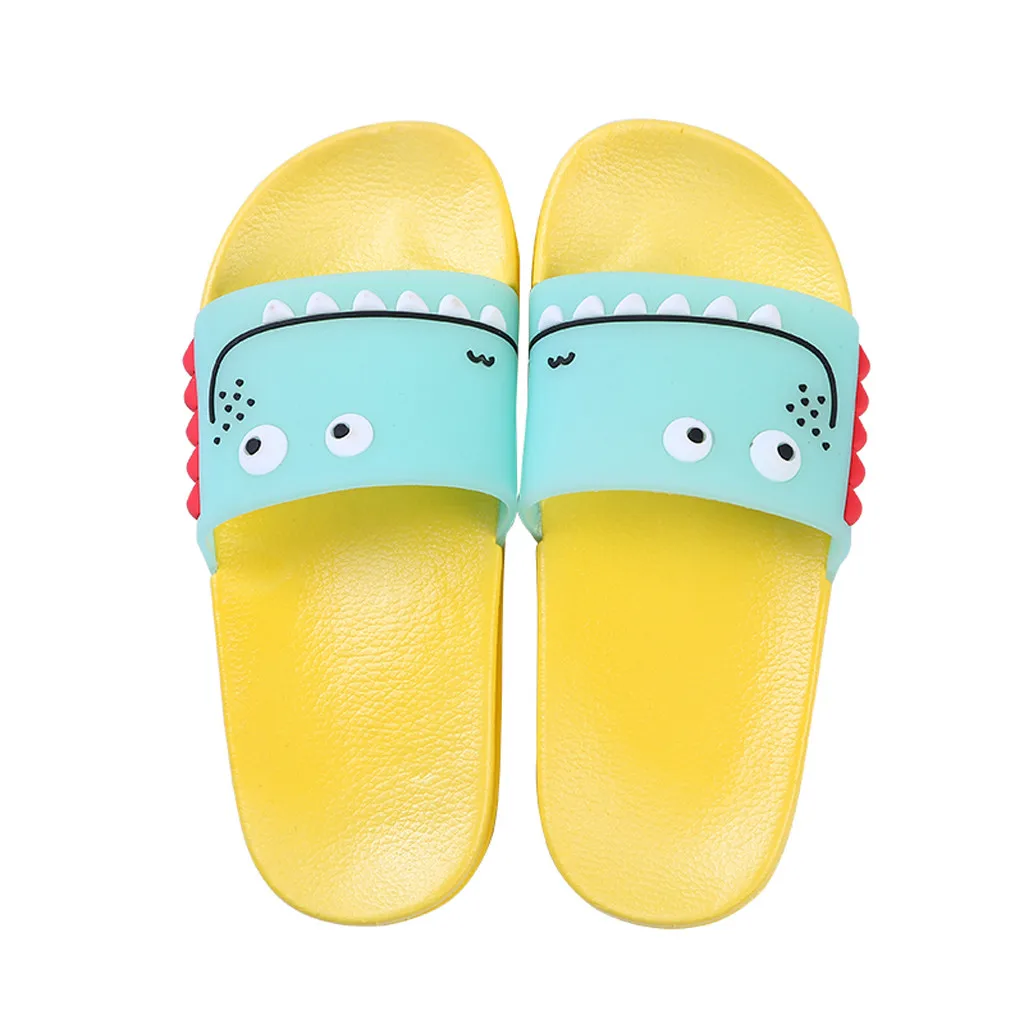 

Children Slippers Cartoon Shoes Cute Dinosaur Slipper Antiskid Shoes For Baby Boys Girls Home Sandals Indoors Baby kids Shoes