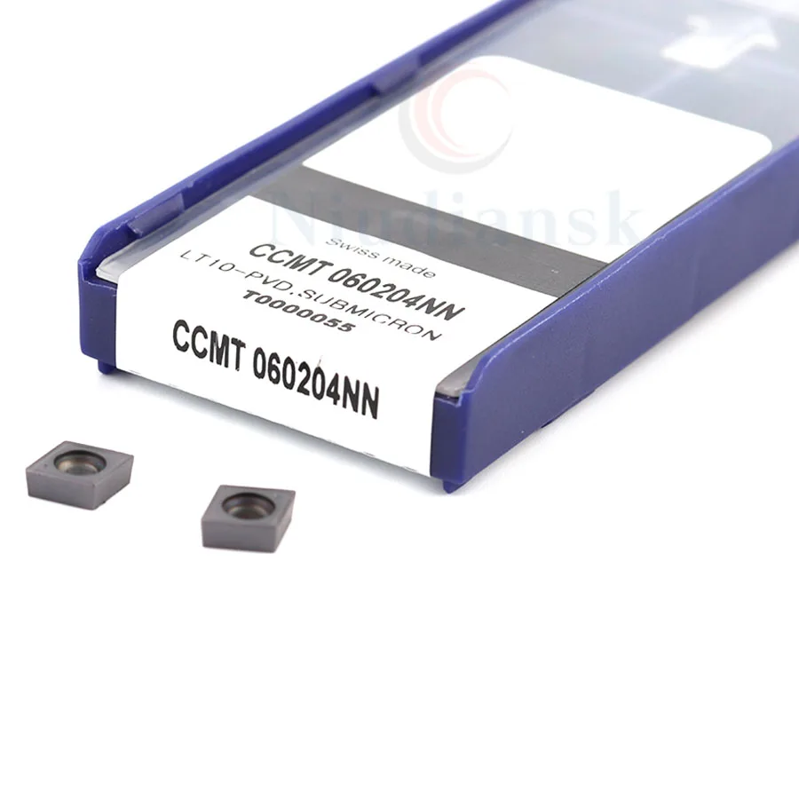 Токарный инструмент CCMT060204 CCMT060208 NN LT10 твердосплавная вставка из твердого сплава с