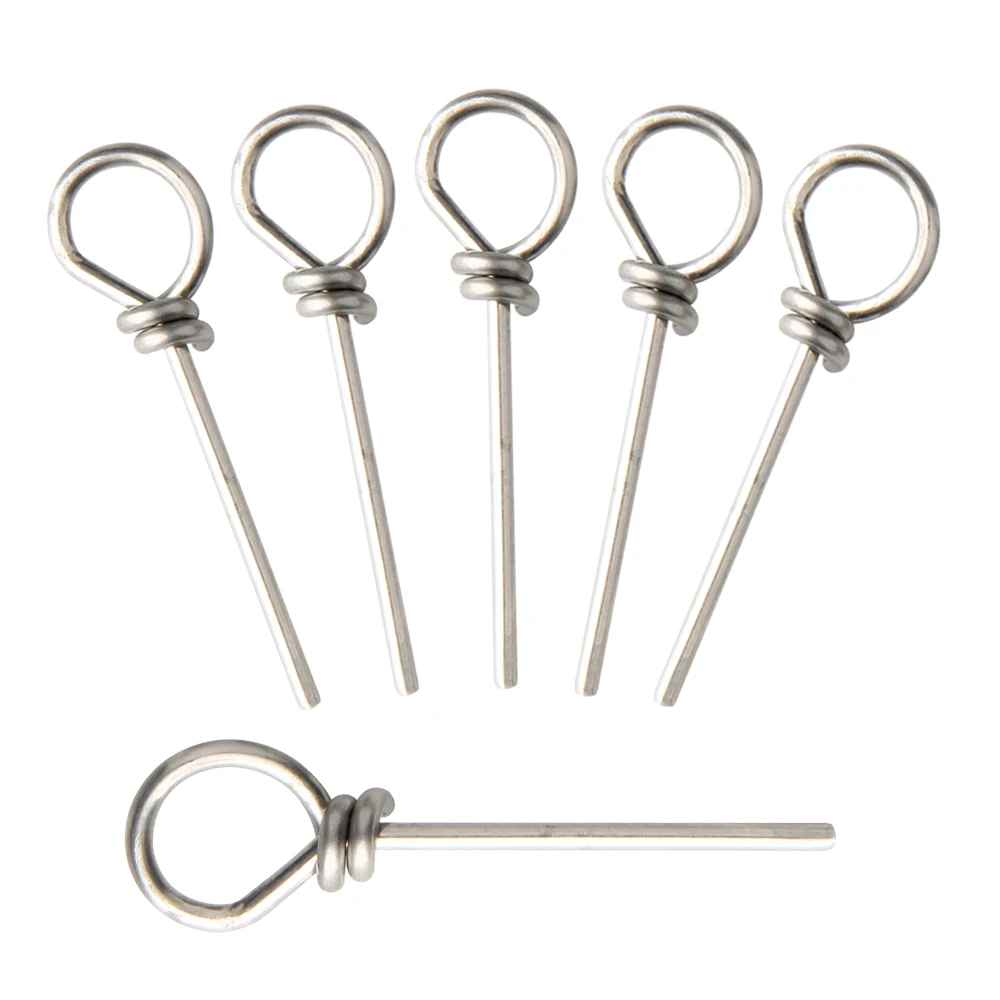 RoseWood 100pcs/lot Stinger Spike Finesse Stainless Steel soft bait Latch pin rigs Connector Needle Pins Hook Accessories | Спорт и