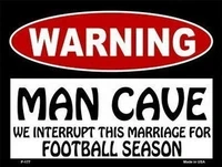man cave we interrupt this marriage warning caution notice metal tin sign home decor aluminum sign for garage driveway