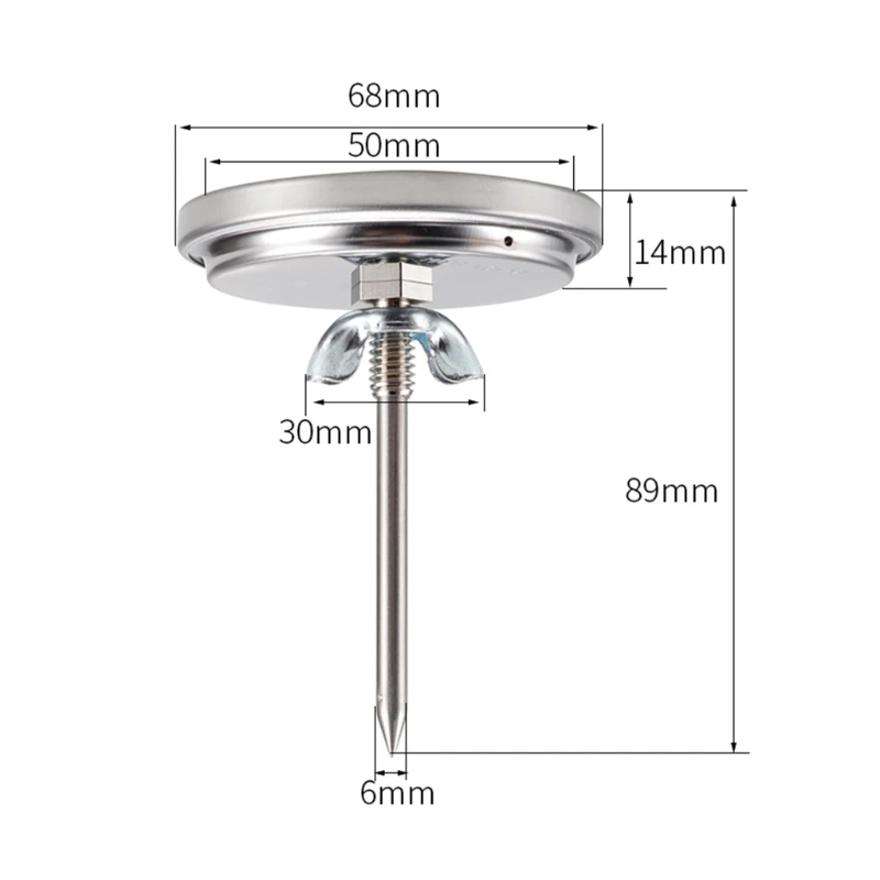 Кухонный Термометр 0-280 ℃ измеритель температуры из нержавеющей стали для