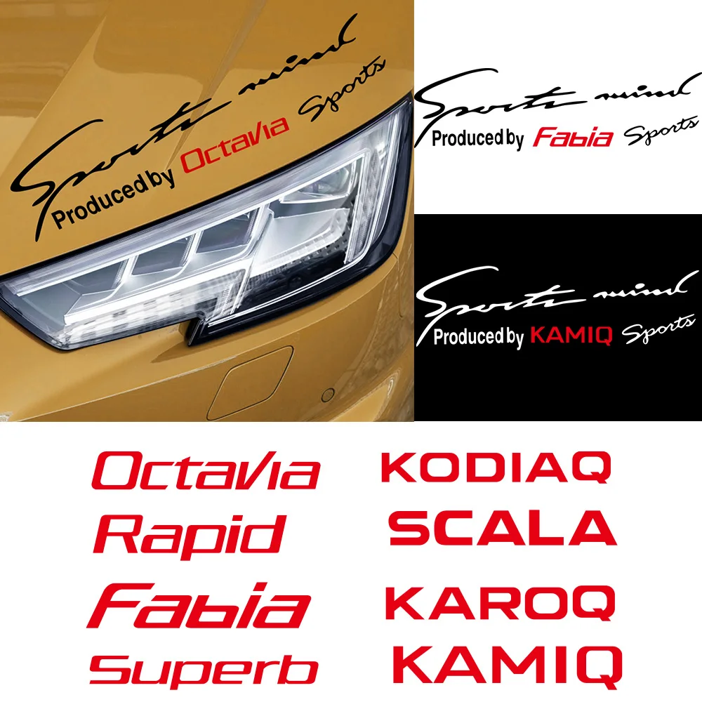 

Auto Lamp Eyebrow Decal Vinyl Headlight Eyebrow Decorative Sticker for Skoda Octavia Scala Karop Kamiq Rapid Fabia Superb Kodiaq
