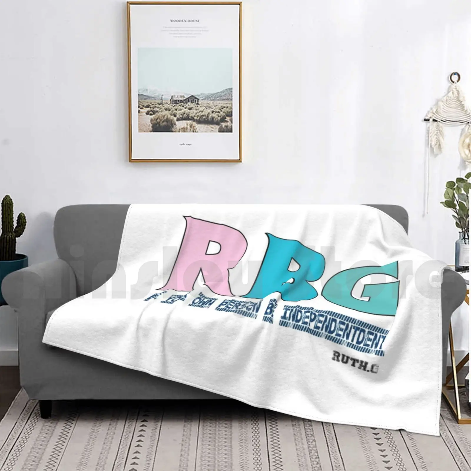 Фото Одеяло R.b.g Be Your Own Person, Be Independent, Рубашка Ruth Bader Ginsburg, Рубашка Rbg, Рубашка Notorious Rbg, Феминизм №3