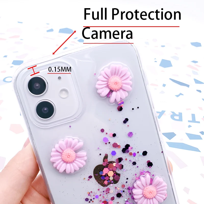 

Huawei P Smart 2019 Case Mate 20Lite Nova 5t Y9 Prime 2019 8 9 10i Flower Back Covers For DIY Glitter PSmart2019
