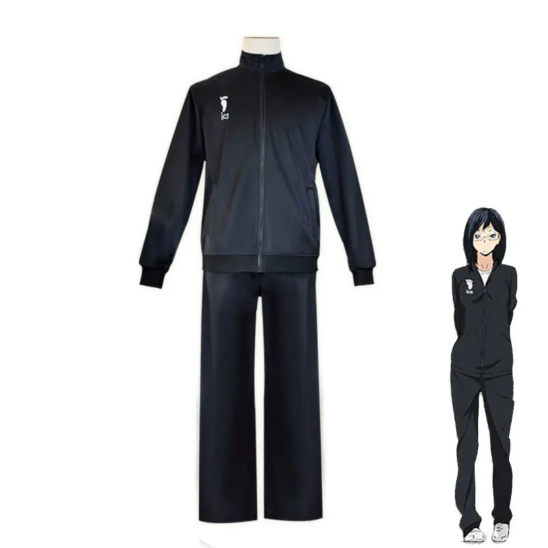 Аниме Haikyuu Униформа Karasuno High School волейбольный клуб мужская куртка для мальчиков