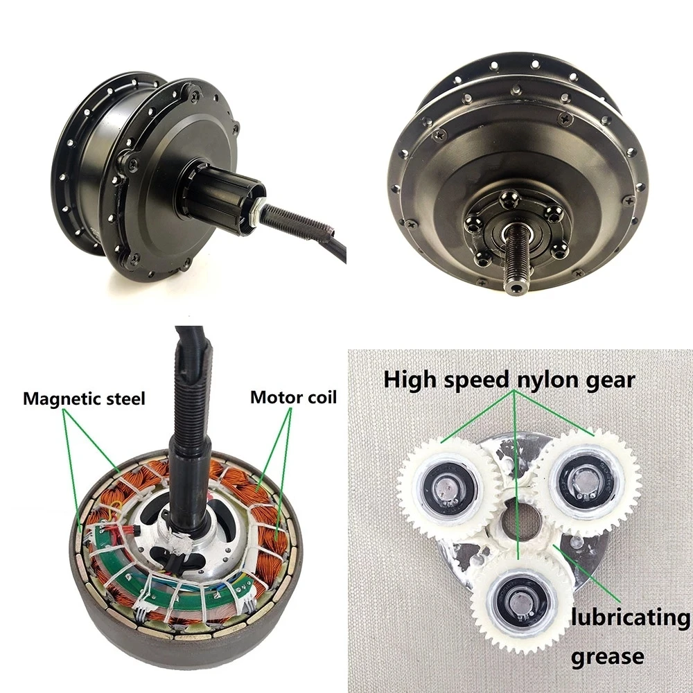 

Electric Bicycle Conversion Kit 36V 48V 350W Size 16 20 24 26 27.5 28 Inch 700C Front Brushless Gear Hub Wheel Motor for Ebike